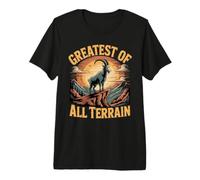 Greatest of All Terrain Mountain Goat Premium T-Shirt