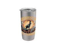 Greatest of All Terrain Mountain Goat Stainless Steel Insulated Tumbler