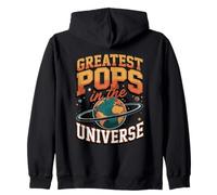 Greatest Pops In The Universe Best Grandfather Zip Hoodie