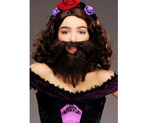 Greatest Showman Fancy Dress The Bearded Lady Style Fake Beard