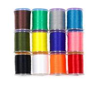 GREATFISHING Fly Tying Combo: Midge Nymph Dry Flies & Lure Making Materials (12 Color Thread Combo)