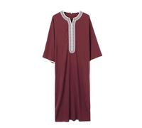 Greatfool Djellaba Men Muslim - Qamis Men with Premium Quality Finishes - Gandoura Moroccan Caftan - Thobe - M