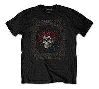 Greatful Dead - Band Monkey Grateful Dead Unisex T-Shirt Bertha with Logo Box Black