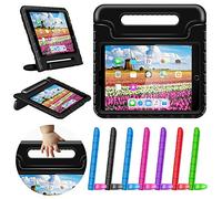 Greatgo Case Compatible with iPad Kids 9.7in Air 1 2 Case Shockproof Childproof Lightweight Convertible Handle Stand Tablet Case for 6th 5th Generation iPad 9.7" Air Case Black