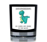 Greatgrandadasaurus, Like A Normal Great Grandad But More Awesome, Dinosaur Funny 20cl Candle 60 SECOND MAKEOVER Black One Size
