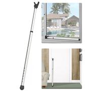 Greatim Carpet Floor Security Bar, Adjustable Security Door Bar Security Door Brace Home Security Anti-Theft Patio Door Brace for Doors Windows Non Slip Locking Pole