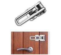 Greatim GT-DG001 Swing-in Door Guard/Door Latch - Extra Security to Prevent Unauthorized Entry, Zinc Alloy, Brushed Nickel