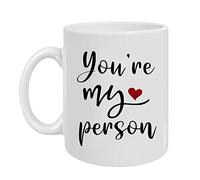 Greatingreat You're My Person Coffee Mug for Best Friend Woman, Boyfriend,Best Friends Female, Sister - Cute Coffee Cup Gift Ideas for Bestfriend, BFF, Sisters - You‘re My Person Gifts