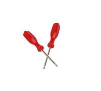 GREATLOVE 2pcs T8/T10 Screwdriver Security Tamper Proof Torx Screwdriver Set for Xbox 360/Ps3/Ps4 (Red)