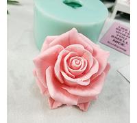 GreatMold 3D Blossom Rose Soap Mold Candle Mould Epoxy Resin Flower Crafts Silicone Molds Beautiful Rose Flower Wax Melt Cake Decoration Art Crafts Moulds