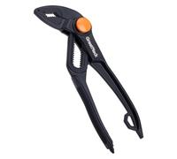 GreatNeck 68405 4" Mini Water Pump Pliers w/Slotted & Phillips Screwdriver | Compact 4" Mini Pliers, Heat-Treated Steel Construction Pocket Pliers, Satin Nickel Finish Plier, Push-Button Jaw Adjustment
