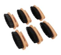 GreatNeck Nail Brush, 6 Pack Nail and Hand Scrub Brush Set, Stiff Bristles, Comfortable Scrubber Grip, Salon or Construction Quality, Gift For DIYer or Nail Techs