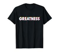 Greatness Retro Pop Art Typography Statement Men Women Value Graphic T-Shirt