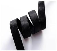 GreatRise Elastic Bra Straps Elastic Band Satin Elastic Band Trim Thin Elastic Band 4 Sizes for DIY Crafts Sewing Underwear Bra Straps Clothing Belt Black x 1.0 cm Latex + Polyester Yarn 3 m