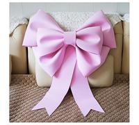 GreatRise Large Bows Giant Bow Christmas Bows Decorative Bow Hanging Gift Bow Car Bow for Christmas Tree Fireplace Home Front Door Wedding Party Decoration Pink 50 cm