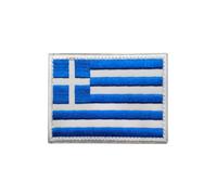 GreatRise Pack of 2 Greece Flag Patch Military Badge, 8 × 5 cm Hook and Loop Europe Flags Embroidered Badge Colourful Self-Adhesive Patch for Clothing Backpack Uniforms Vest Jacket