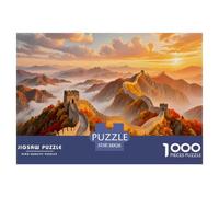 GreatWallSunsetView Non Fading Material Fun Relaxing Activity, Perfect for Reducing Anxiety And Enjoying Calm Time 38x26cm/1000pcs