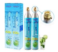 GreatWhip 60Litre Co2 Spare Gas Cartridge for Sodastream Gas Refill Cylinder, 14.5 oz Co2 Cylinder for Making Fizzy Carbonated Water (2 cylinders)