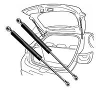 GREB 2Pcs Car Rear Tailgate Boot Gas Spring Struts for Mini PACEMAN (R61) Cooper Coupe 2012-2016(OEM:51249808987)-49.5cm, Shock Gas Spring Prop Rod Strut Tailgate Struts Hydraulic Rod