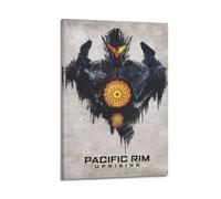 greb Pacific Rim Movie Canvas Poster Room Decor Aesthetic Poster Artistic Poster for Bedroom Living Room Walls 12x18inch(30x45cm) Frame-style