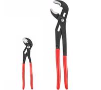 GREBSTK 2 Piece 16" and 10" Heavy Duty Groove Joint Water Pump Pliers Quick Adjust Push Button