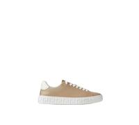 Greca Leather Trainers - female - Versace - Sneakers - Beige - 6 1/2 UK - Shoes 6 1/2 UK