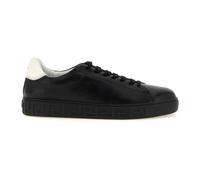 Greca Leather Trainers - male - Versace - Sneakers - Black - 10 UK - Shoes 10 UK