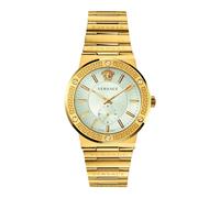 Greca Logo Chronograph Stainless Steel Watch - male - Versace - Watches - Yellow - ONE SIZE - Accessories ONE SIZE