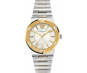Greca Logo Watch - female - Versace - Watches - Gray - ONE SIZE - Accessories ONE SIZE