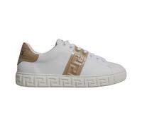 Greca Print Low Top Trainers White - male - Versace - Sneakers - White - 6 UK - Shoes 6 UK