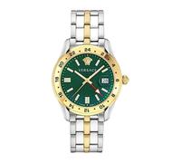 Greca Time GMT Watch - female - Versace - Watches - Gray - ONE SIZE - Accessories ONE SIZE