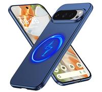 GRECAZO Magnetic Pixel 10 Pro/Pixel 10 Case, Slim Minimalist Matte Hard PC Cover [Compatible with PixelSnap/Magsafe], Ultra-Thin Lightweight Protective Bumper with Camera & Screen Guard-Navy Blue