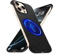 GRECAZO Magnetic Slim Case Fit for iPhone 16 Pro Phone Case 6.3"(2024) Ultra-Thin Lightweight Durable Frameless Matte Hard for MagSafe Cover Case with Pull Ring Shockproof Non Slip Rope-Black