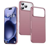 GRECAZO Magnetic Ultra Thin Frosted Designed for iPhone 17 Pro Max Phone Case 6.9 inch(2025) Slim Minimalist Lightweight Matte Hard PC Cover Protective Bumper Case-Dawn Pink