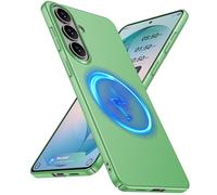 GRECAZO Magnetic Ultra Thin Frosted Designed for Samsung Galaxy S26 Phone Case 6.3 inch Slim Minimalist Lightweight Matte Hard [Compatibility with MagSafe] Cover Protective Bumper Case- Light Green