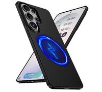 GRECAZO Magnetic Ultra Thin Frosted Designed for Samsung Galaxy S26 Ultra Phone Case 6.9 inch Slim Minimalist Lightweight Matte Hard [Compatibility with MagSafe] Cover Protective Bumper Case- Black