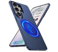 GRECAZO Magnetic Ultra Thin Frosted Designed for Samsung Galaxy S26 Ultra Phone Case 6.9 inch Slim Minimalist Lightweight Matte Hard [Compatibility with MagSafe] Cover Protective Bumper Case-Navy Blue