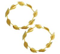 Greco-Roman Golden Headscarves - 2 Pieces, Gold Leaf Headdress & Headbands for Men & Women, Perfect for Parties, Cosplay & Christmas