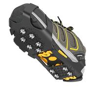 Grectek GT10 Light Ice Snow Grips Cleat Crampons Over Shoe Boot Traction Cleat Slip-on Stretch Footwear (Black, Medium)