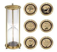 Gredstar Engravable Hourglass Urn for Ashes - Fillable Memorial Keepsake with Sifter & Remembrance Sand Timer (Empty)