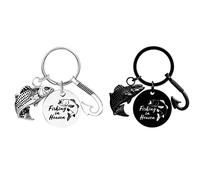Gredstar Fishing in Heaven Cremation Urn Keychain Fish Keepsake Urn Key Chain Memory Key Tag-Fish Urn Memorial Keychain-Ashes Keychain Cremation Jewellery