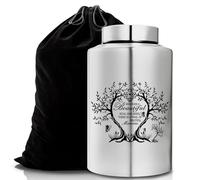 Gredstar Tree of Life Adult Cremation Urn for Human Ashes - Large Memorial Urn with Black Velvet Bag, Funeral Decorative Ashes Holder for Burial or Keepsake,Beautiful Soul