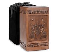 Gredstar Tree of Life Wood Urn for Ashes - Exquisitely Carved Adult Memorial Box, Handcrafted for Burial, Decorative or Home Display (Unisex)