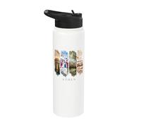 Greece Acropolis, Pillars and History Vacation Athen Stainless Steel Insulated Water Bottle