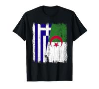 Greece Algeria Half Flag Greek Algerian Heritage T-Shirt