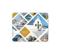 Greece Architecture Travel Holiday Mouse Mat Pad - His Hers Computer #16903