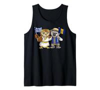 Greece Barbados Flag Gr arbadian Roots Gr arbadian Tank Top