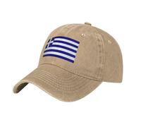 Greece Baseball Cap for Men Women Unisex Cotton with Greece Flag Baseball Cap Men Classic Vintage Sun UV Sweatband for Hiking Camping One Size (Desert Yellow)