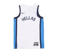 Greece Basketball Tank Top White/Blue S