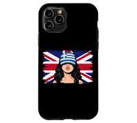 Greece Britain Flags Women Roots British Greek Heritage Case for iPhone 11 Pro